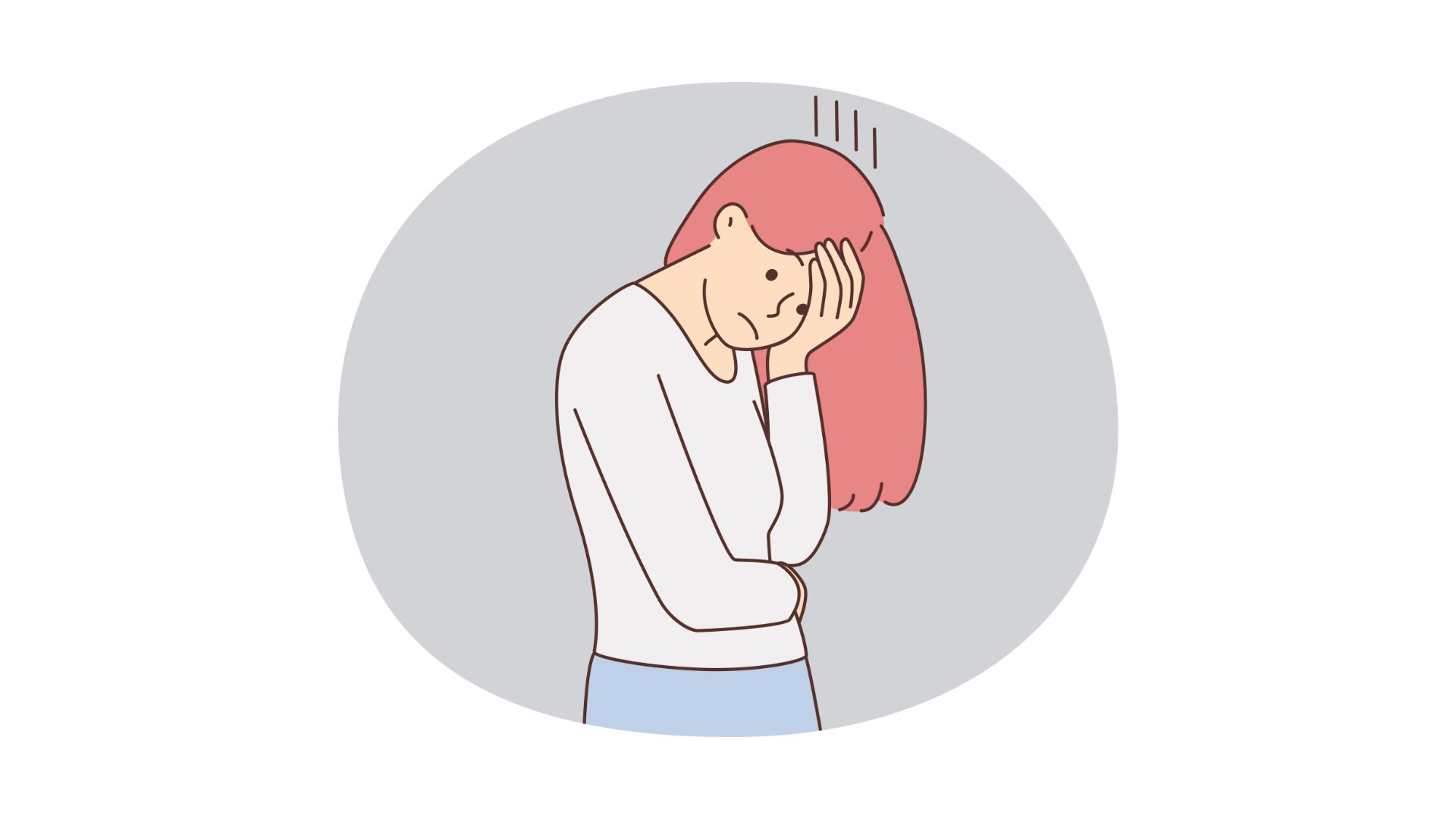 Line illustration of a medical clipboard with a symptom checklist and a tick